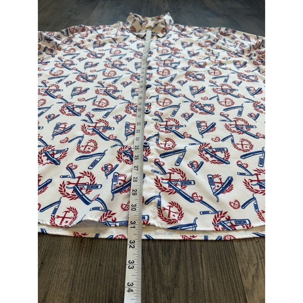 Dixxon The High And Tight Short Sleeve Button Down Flannel 3X Barber - Picture 7 of 7